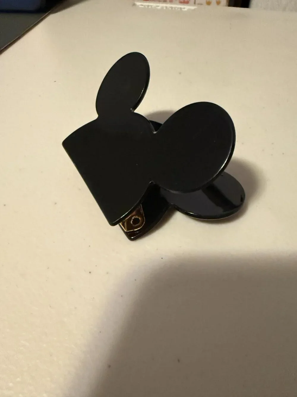 Mickey Head Shaped Claw Clip Hair Accessory - Black